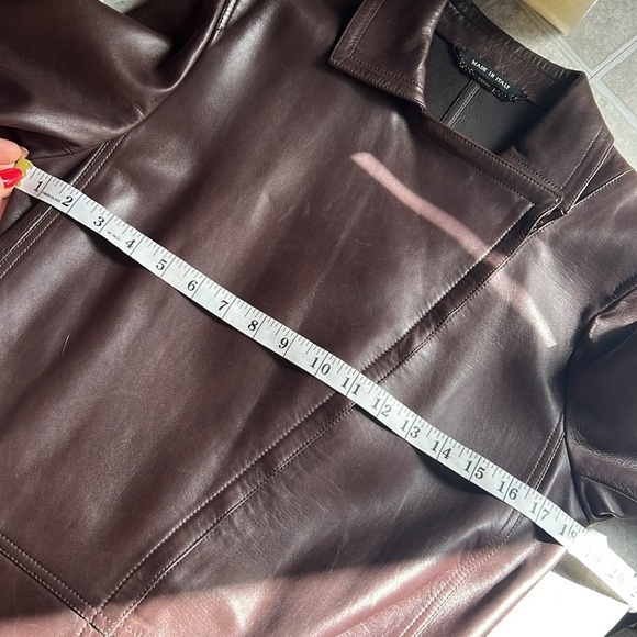 *RARE* 90’s Gucci by Tom Ford Vintage F/W Runway Leather Coat chocolate brown 42 - Picture 15 of 17